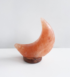 Himalaya Zoutsteen Maanlamp - Oranje